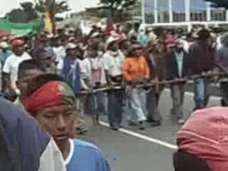 Colombie la Minga à Bogota