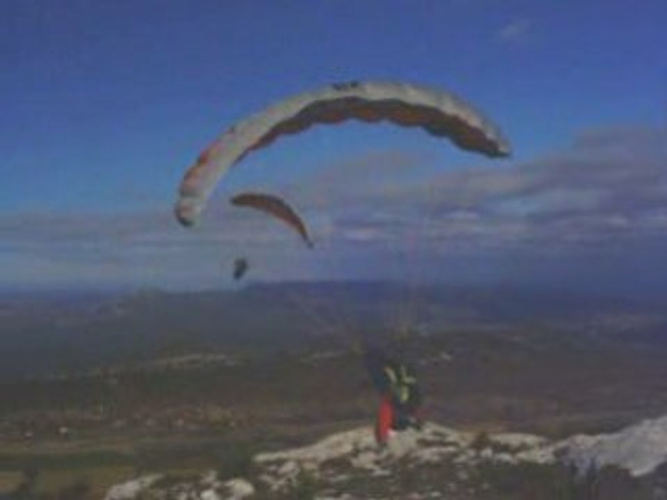 parapente Speed flying à la sainte baume