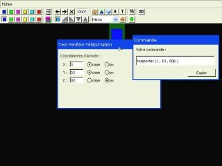 Factory 015 Premières fenêtres de commandes