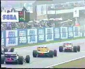 Ayrton Senna overtakes five cars