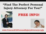 Concord CA Personal Injury Attorney Attorneys