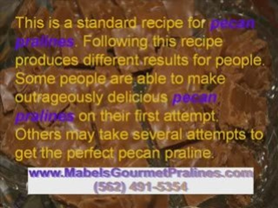 Free Classic Pralines Recipe - New Orleans Pralines Recipe