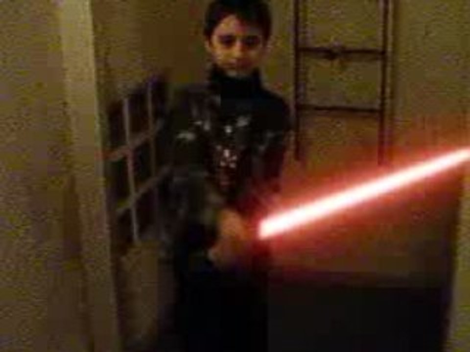 Moi, plus jeune, et en Jedi !