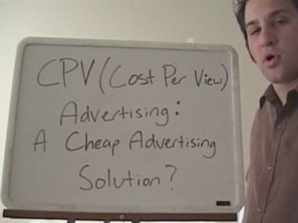 Cost Per View Traffic:  A Cheap Advertising Solution