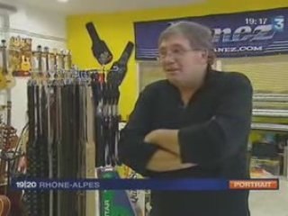 Sangles de guitare Patrick BLESES sur France 3