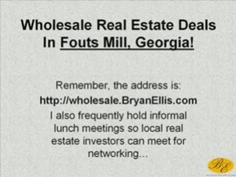 Fouts Mill Wholesale Real Estate Deals from Bryan Ellis