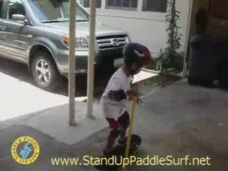 Stand Up Paddle Skateboarding