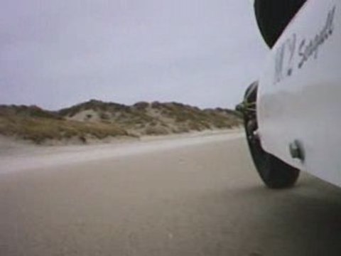 Char voile sur la plage de Merlimont