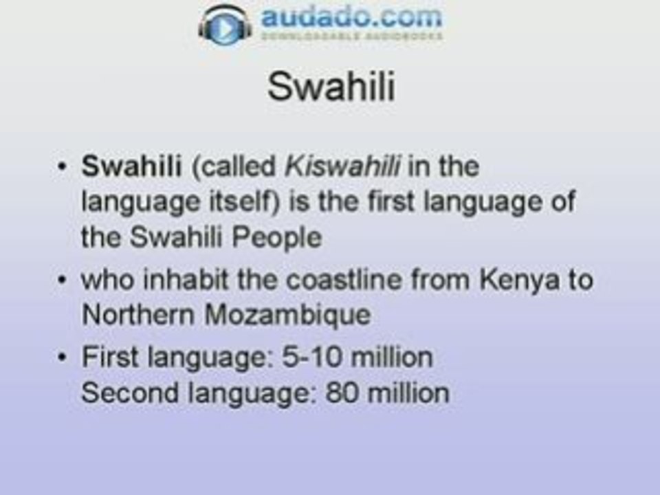 Learn Swahili with Pimsleur