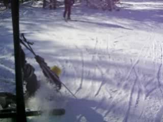 chute tire fesse