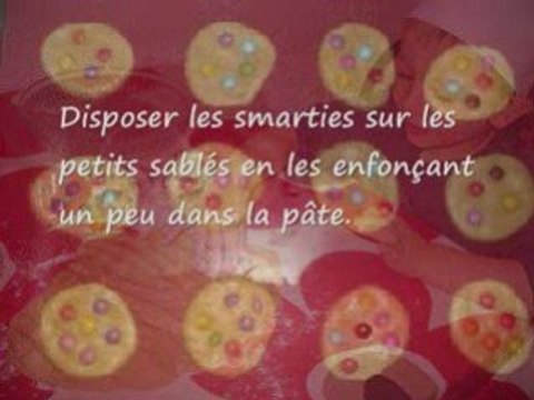 recette des sablés aux Smarties