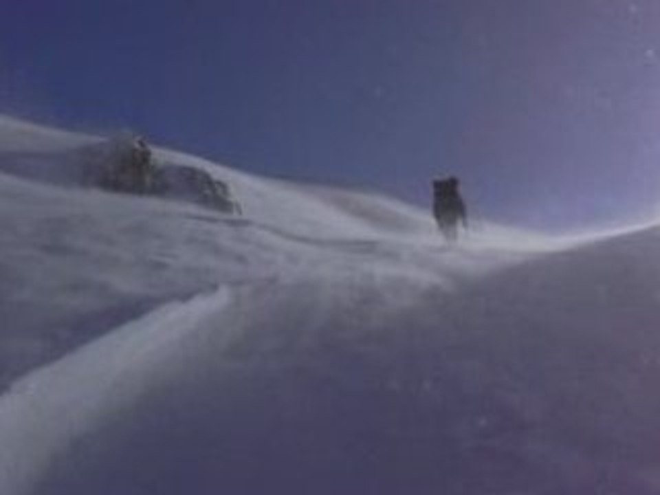 Raquette à neige autour du pic du midi d'Ossau novembre2008