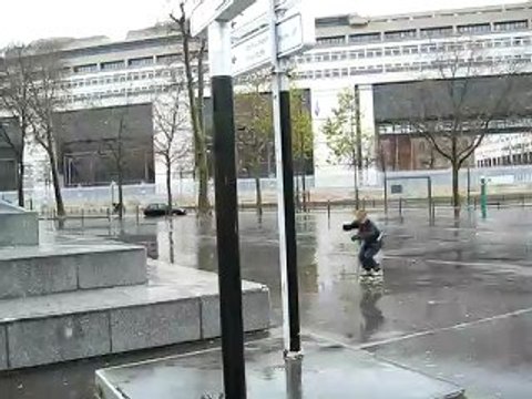 roller sur deux blocs