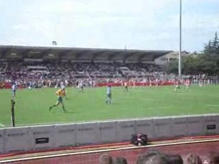 Pénalité de David Bortolussi pour l'USDAX contre MONTPELLIER