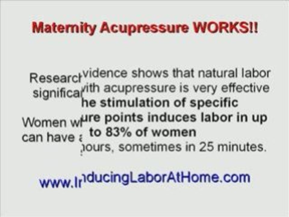 how to induce labor naturally at home with safe acupressure video