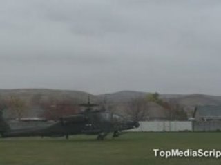 Apache Helicopter crashes at a school yard!!!