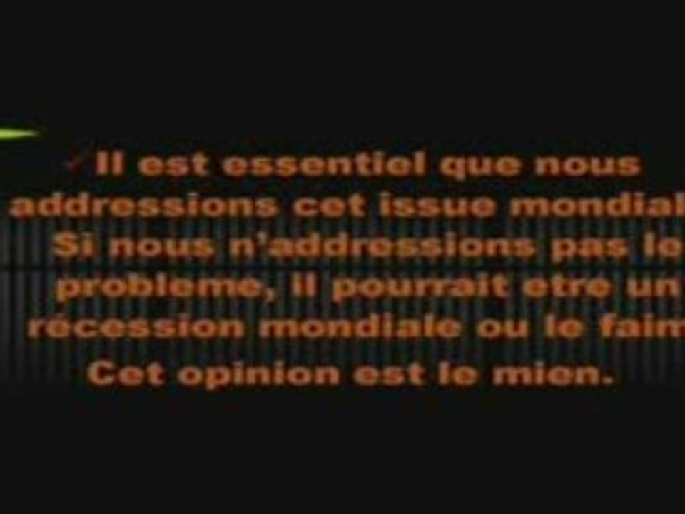 Réchauffement de la terre