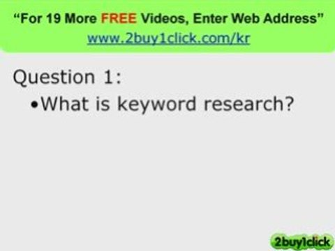 Adwords Keyword - Questions Answered