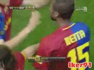 VILLARREAL - FC BARCELONE  1-1 BUT DE KEITA