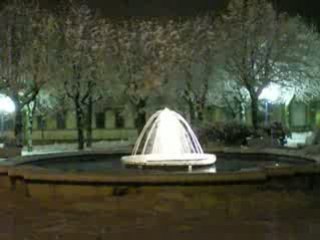 La place du jet d'eau à La Bourboule