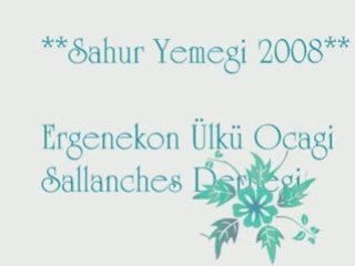 Sahur yemegi - 2008 - Ergenekon Ülkü Ocagi Sallanches Derneg