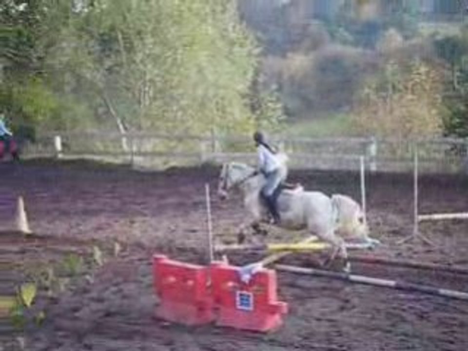 Cours d'obstacle avec Laurence