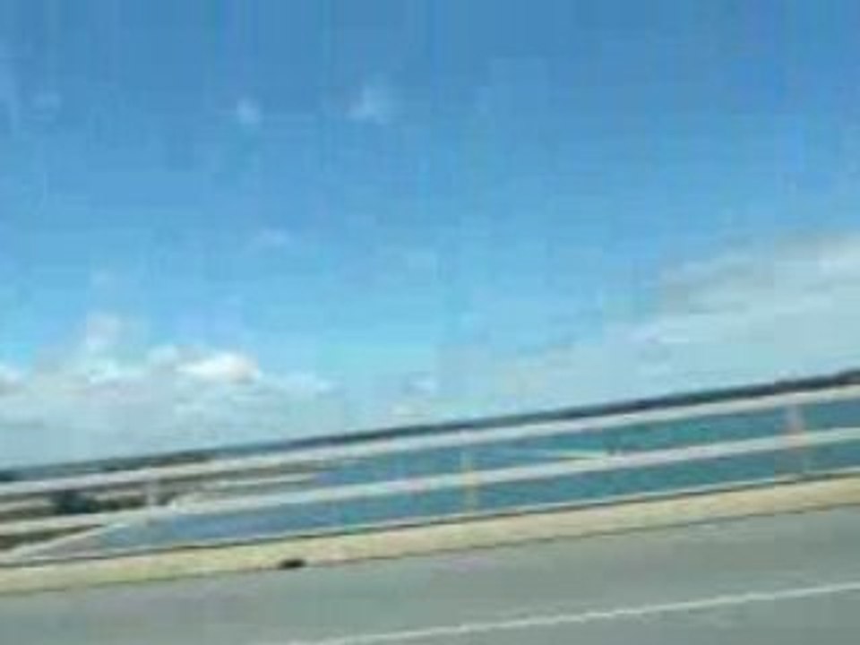 across the bridge