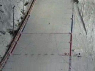 saut à ski nocturne à Trondheim