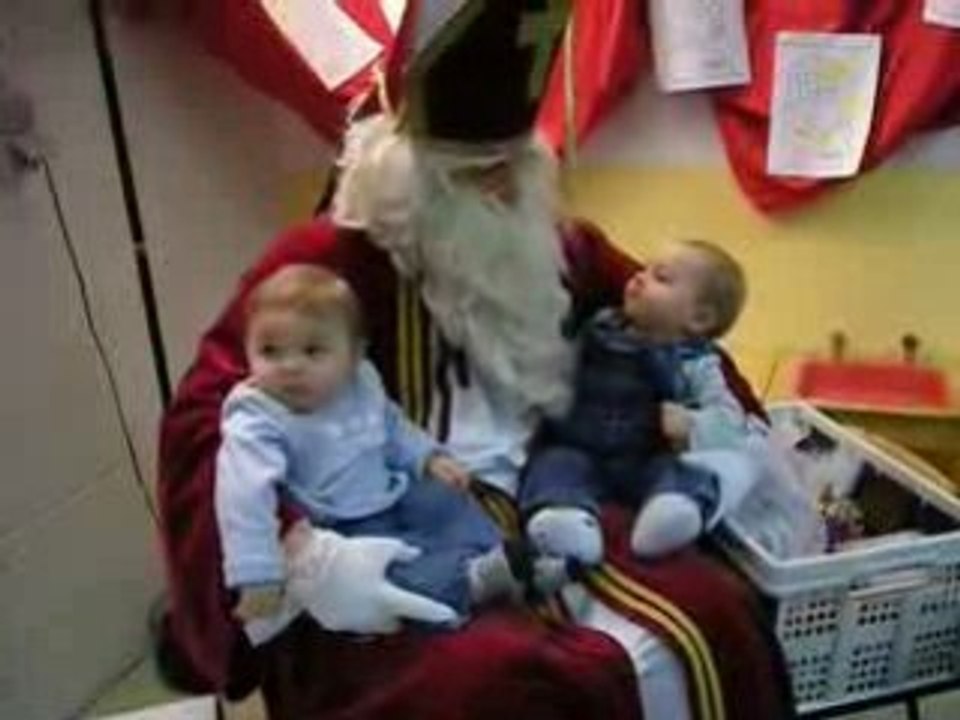Première rencontre avec Saint-Nicolas ! (même pas peur)