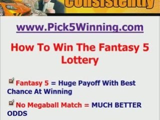 Fantasy 5 Lotto Strategy - Beat The Fantasy 5 Lottery Now!