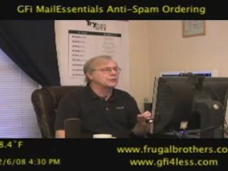 Changing the Spam Order List in MailEssentials - FrugalTech