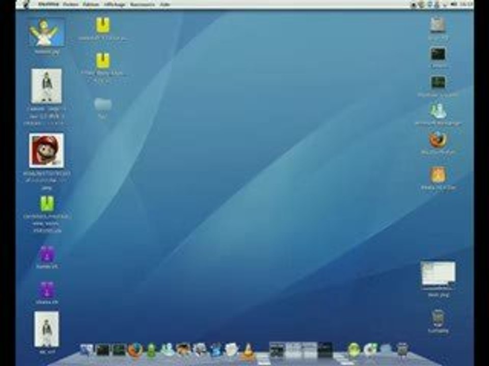 GNU/Linux Ubuntu déguisé en Mac OS X Tiger