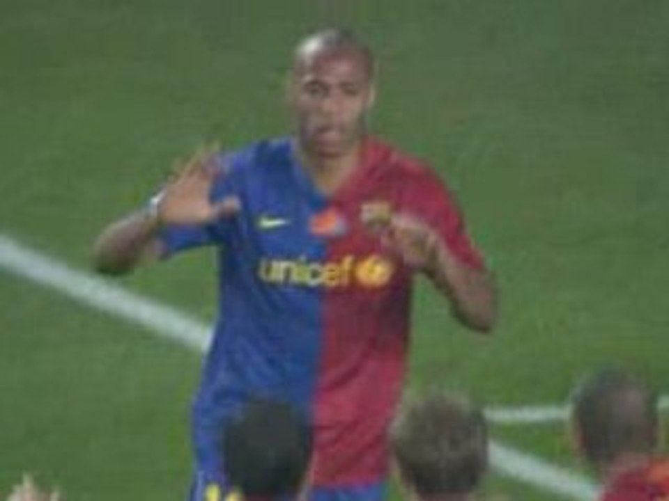 2e but d'Henry lors de Barcelone 4-0 Valence (06/12/08)