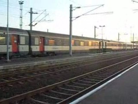 départ de la bb 67618 multiservice avec 9 voitures cic