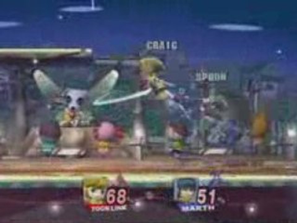SSBB: Craig (Toon Link) vs Spoon (Marth)