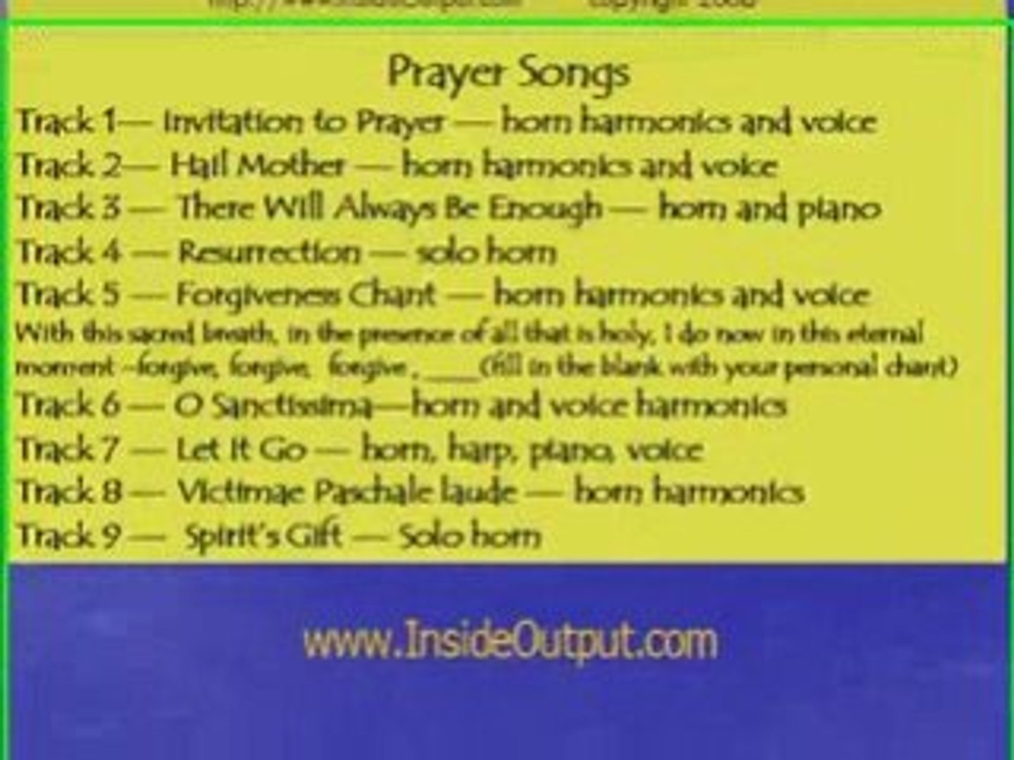 ⁣French Horn Christmas MP3's and Prayer Song French Horn CD