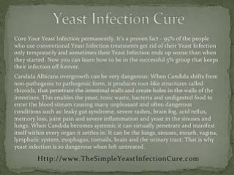Natural Yeast Infection Treatment