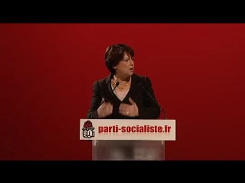 Intervention de Martine Aubry au conseil national du 6/12