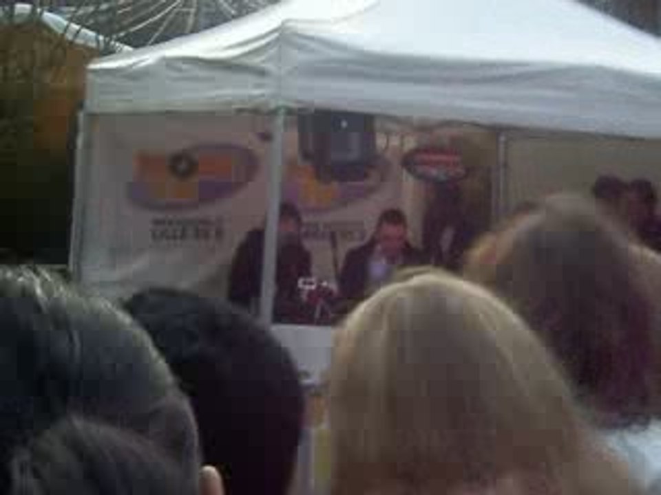 quentin mosiman au Marché de Noel de Lille