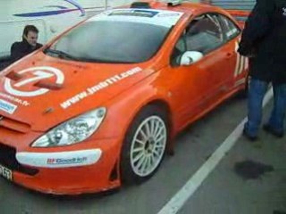 Time attack alès 07 12 08 demarrage 307 wrc jm bayle