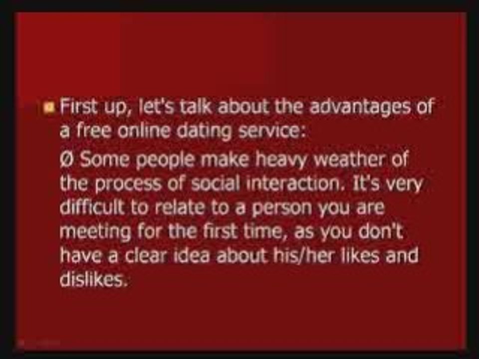Free Online Dating Service - The Concept and Review