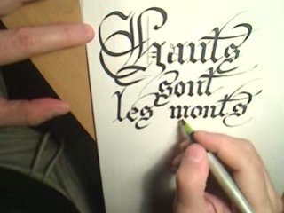 Calligraphie gothique / Gothic calligraphy / Fraktur und Kal