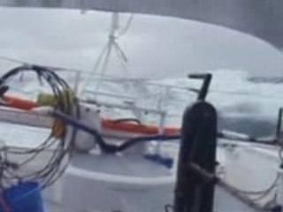 A bord de Gitana Eighty, avec Loïck Peyron