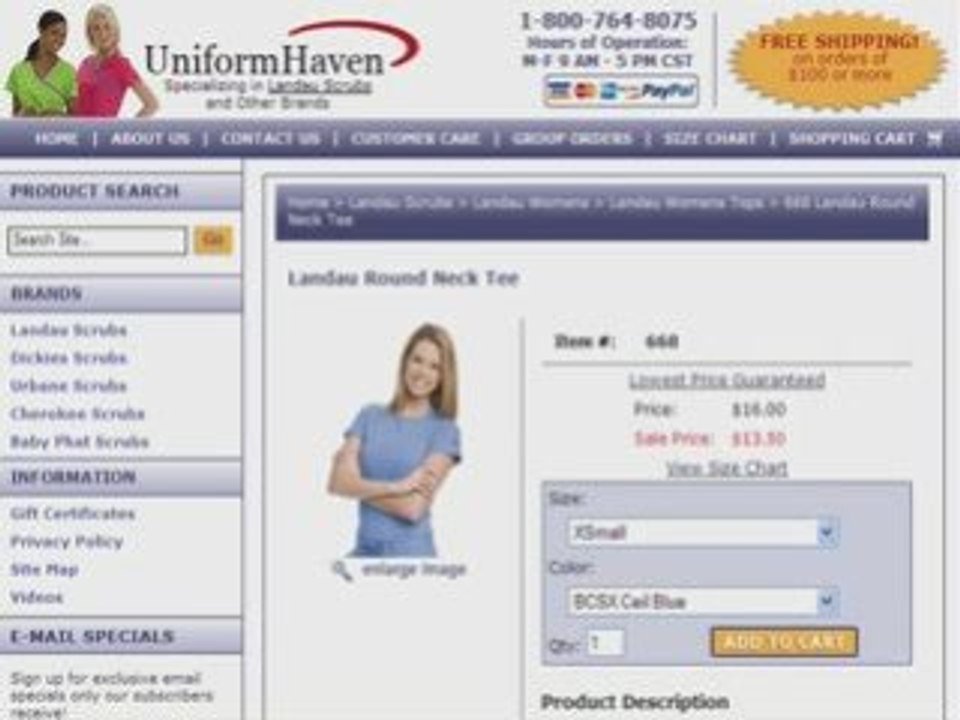 Cheap Landau Uniforms Free Shipping