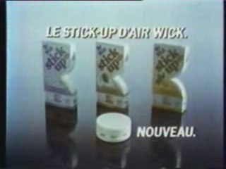 Pub stick-up d'Air-Wick