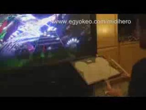 Through the Fire and Flames - on drum