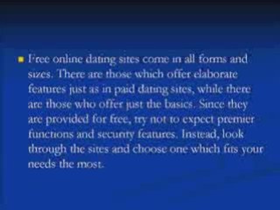 The Basics of Free Online Dating