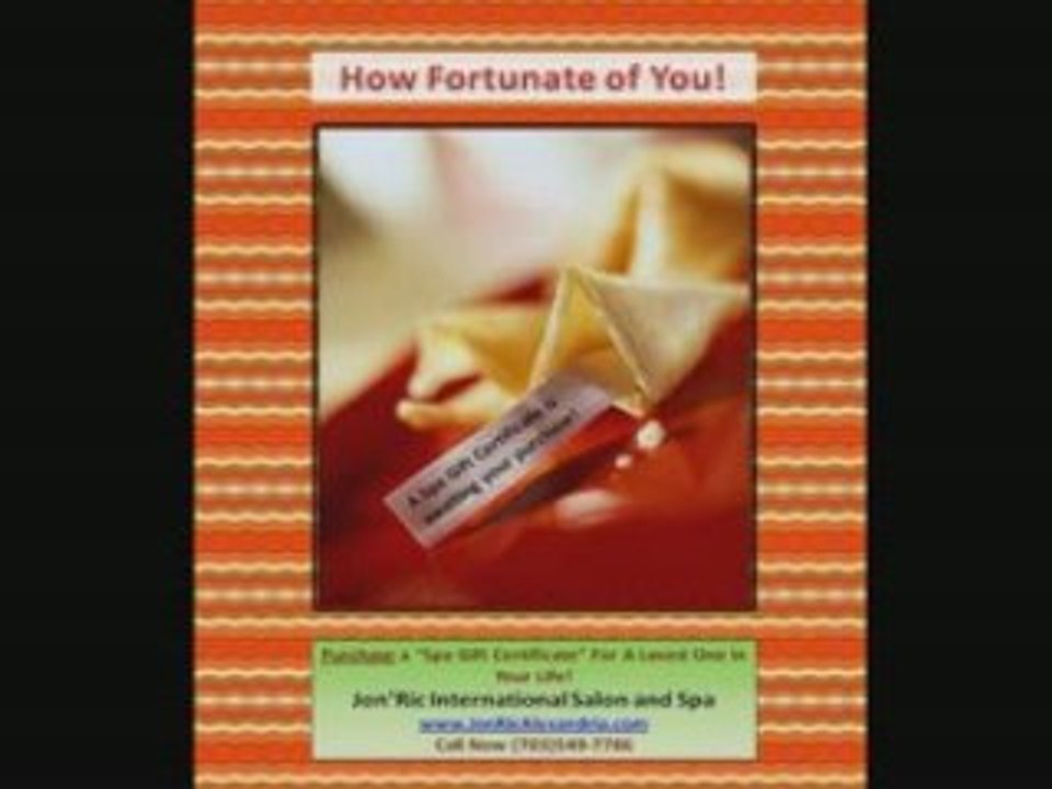 Spa Gift Certificates and Gift Cards Alexandria Virginia