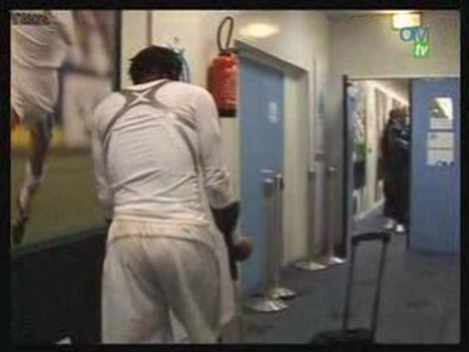 apres la victoire de l'om face a nice dans les vestiaires