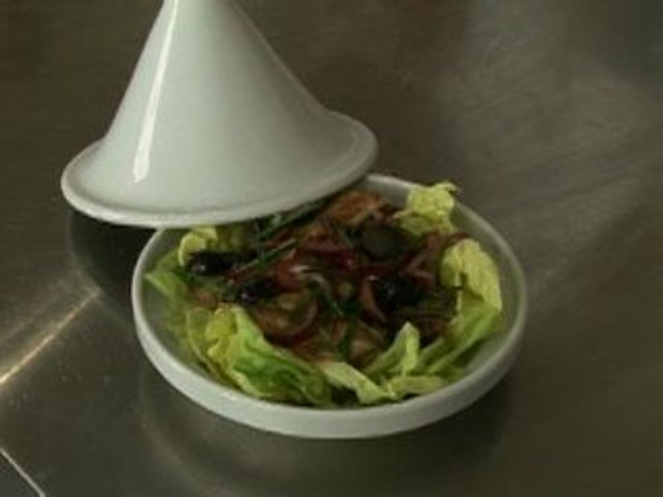 Salade de coquelet aux raisins